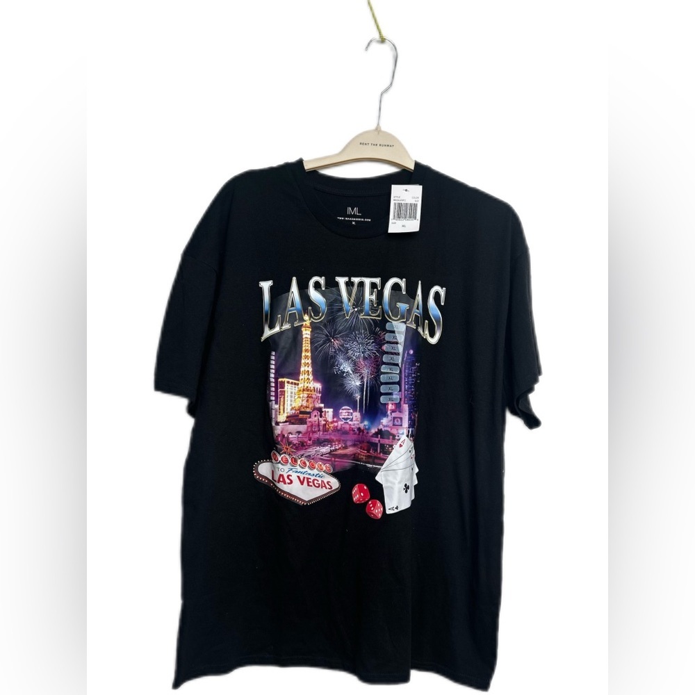 NWT Men's Las‎ Vegas Black Graphic T-Shirt size XL